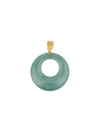 Pendant 18K Carved Jadeite Pendant