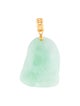 Pendant 18K Carved Jadeite Foot Pendant