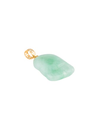 Pendant 18K Carved Jadeite Foot Pendant
