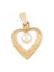 Pendant 14K Pearl Open Heart Charm