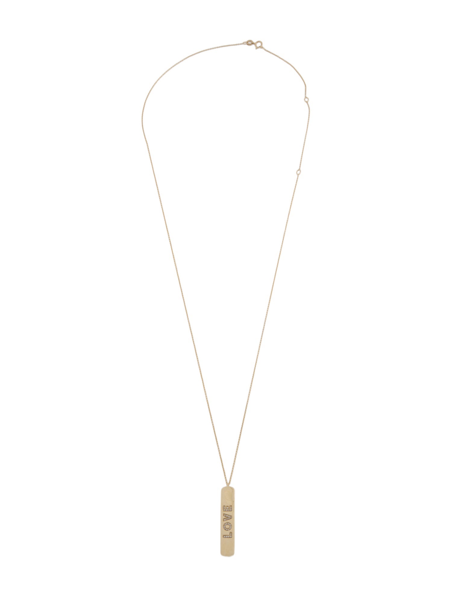 Pendant 14K Diamond Love Necklace