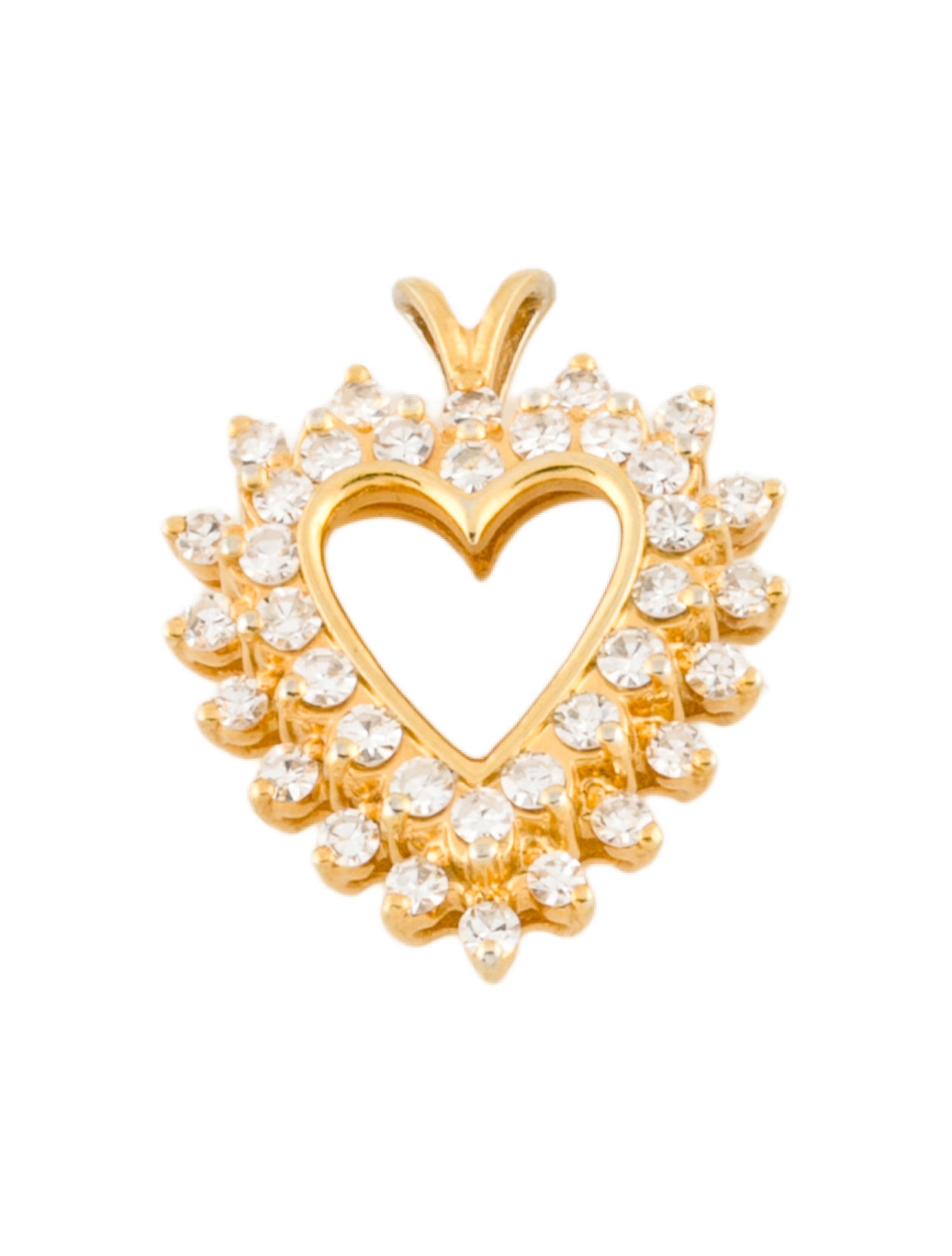 Pendant 14K 1.08ctw Diamond Heart