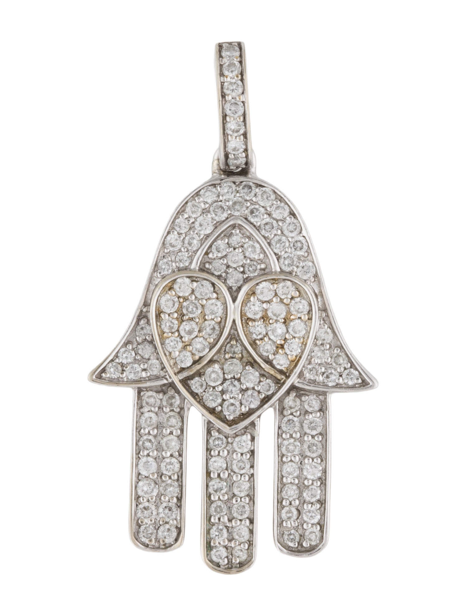 Pendant 14K Diamond Hamsa