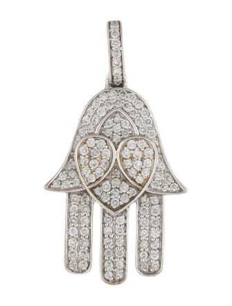 Pendant 14K Diamond Hamsa Pendant
