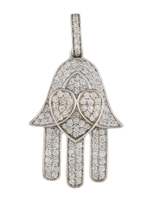 Pendant 14K Diamond Hamsa Pendant