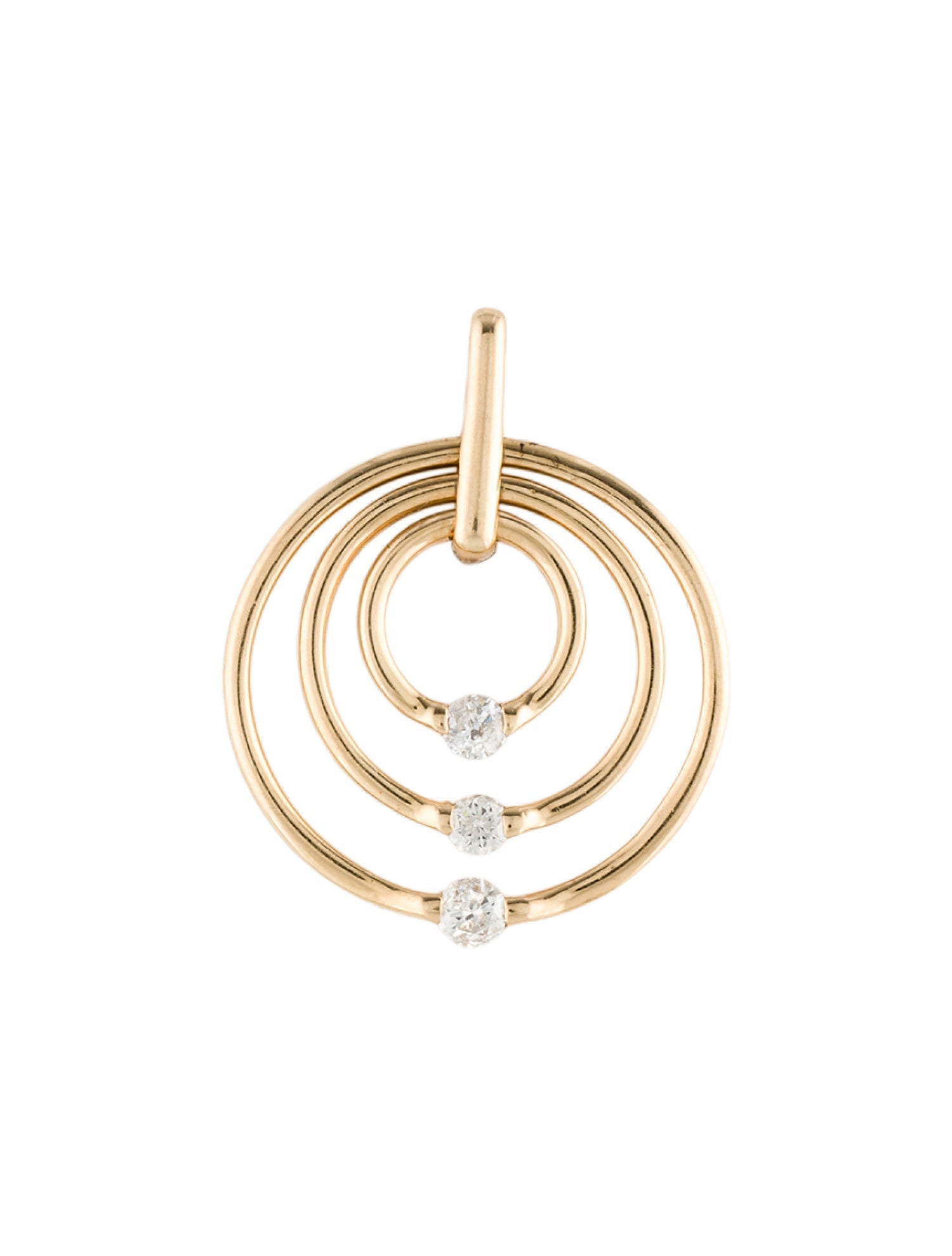 Pendant 14K Diamond Circle