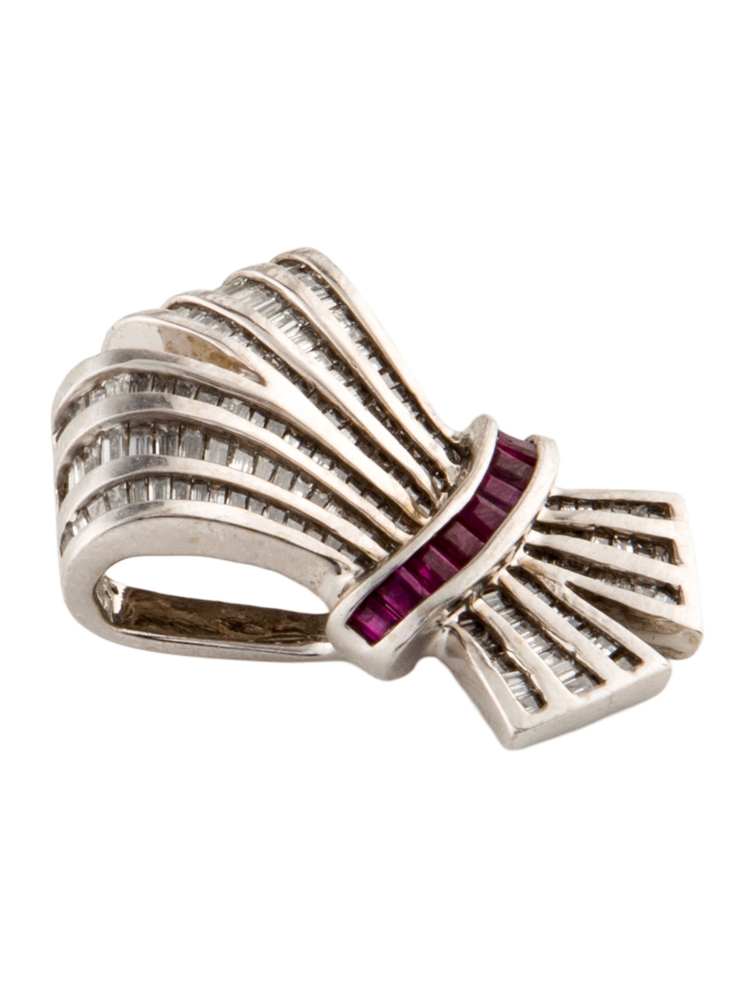 Pendant 14K Ruby & Diamond Pendant