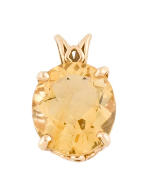 Pendant 14K 4.22ct Citrine Pendant