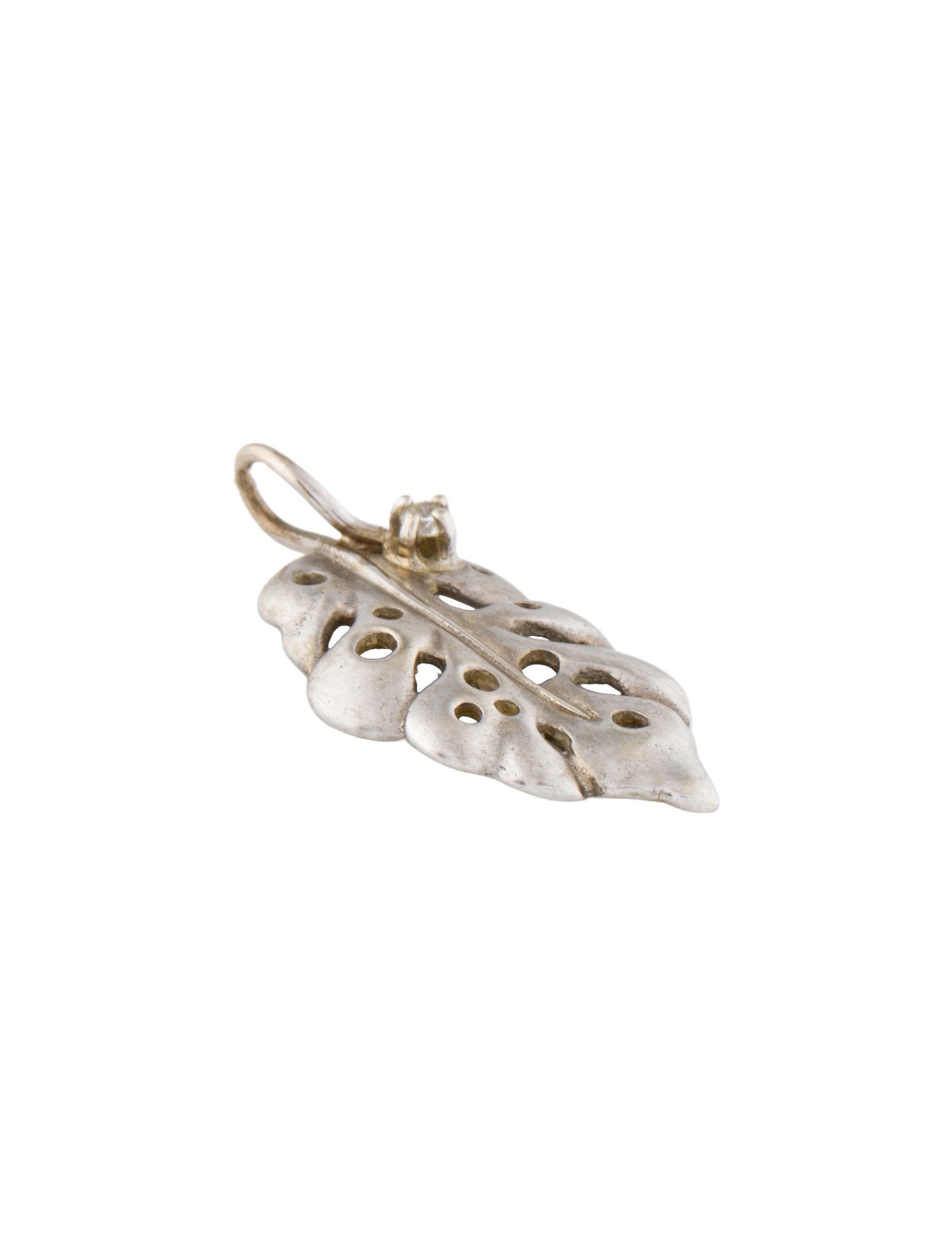 Pendant 14K Diamond Monstera