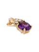 Pendant 14K Amethyst & Diamond Pendant