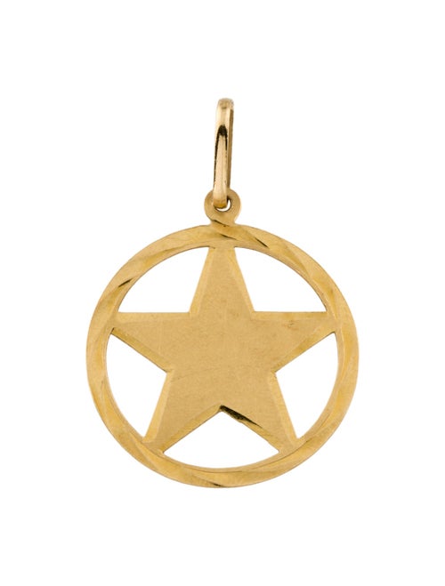 Pendant 18K Star Circle Pendant