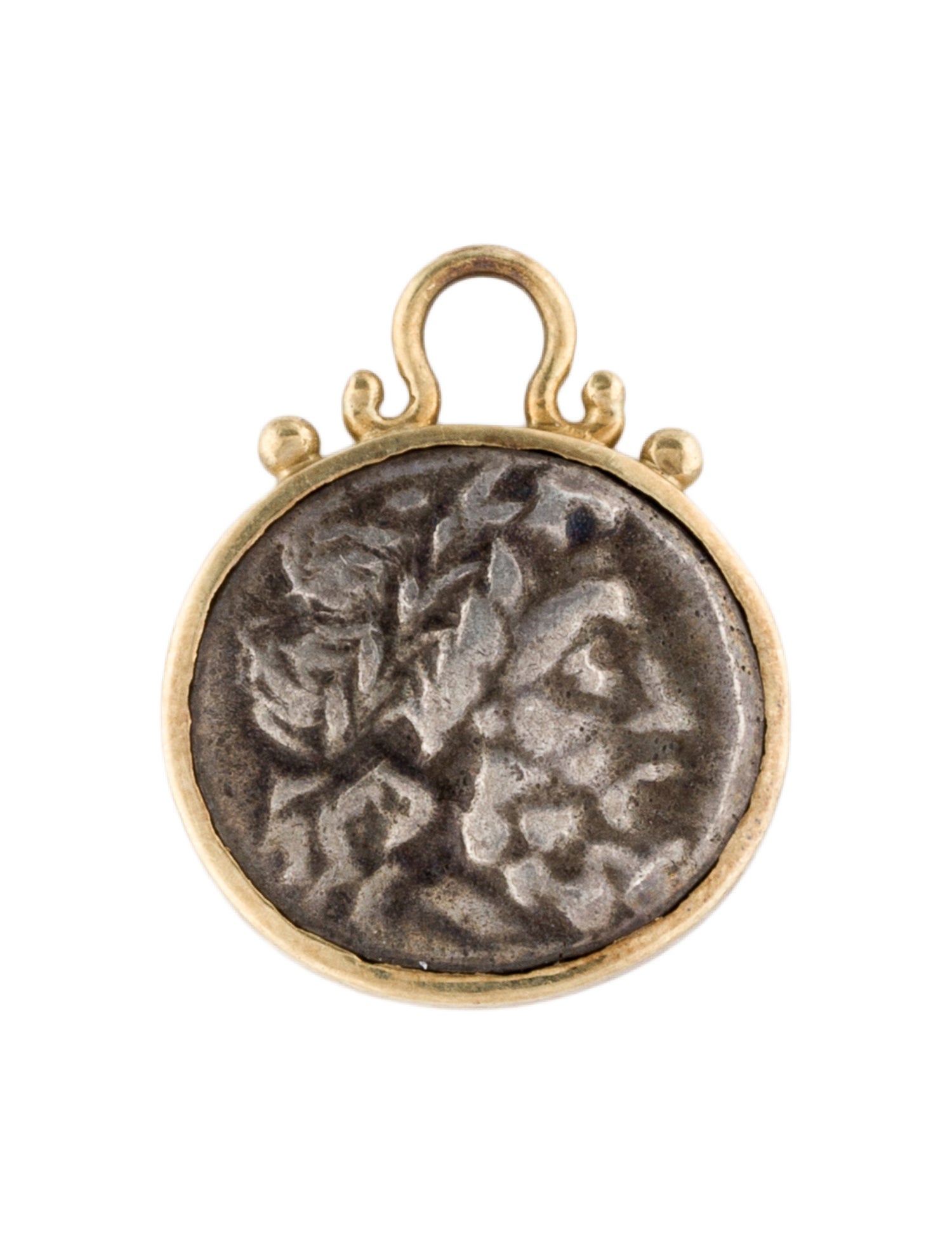 Pendant 18K & Sterling Silver Coin