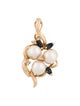 Pendant 14K Pearl, Sapphire & Diamond Pendant