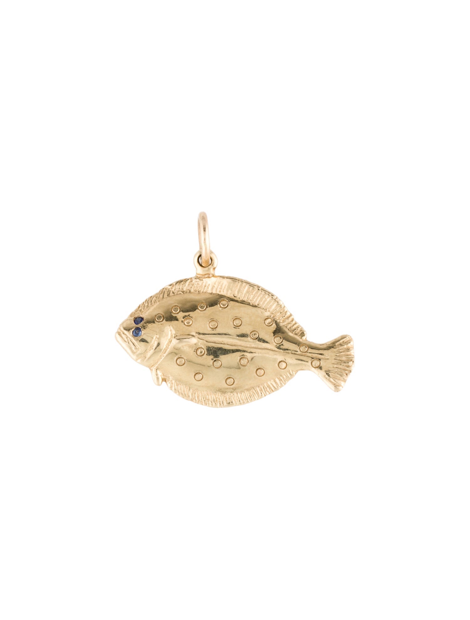 Pendant 14K Sapphire Fish