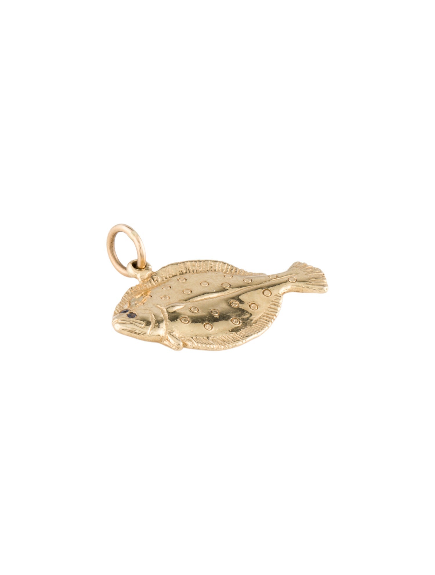 Pendant 14K Sapphire Fish