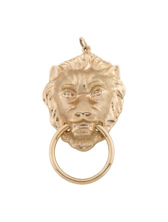 Pendant 14K Lion Knocker Pendant