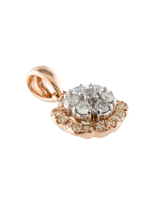 Pendant 18K Diamond Flower Pendant