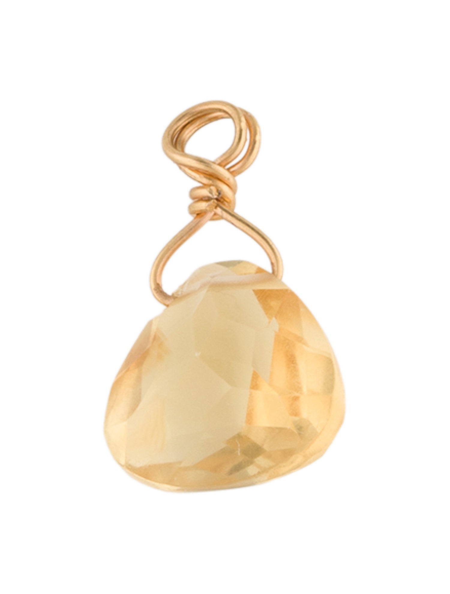 Pendant 22K Citrine Beaded Pendant