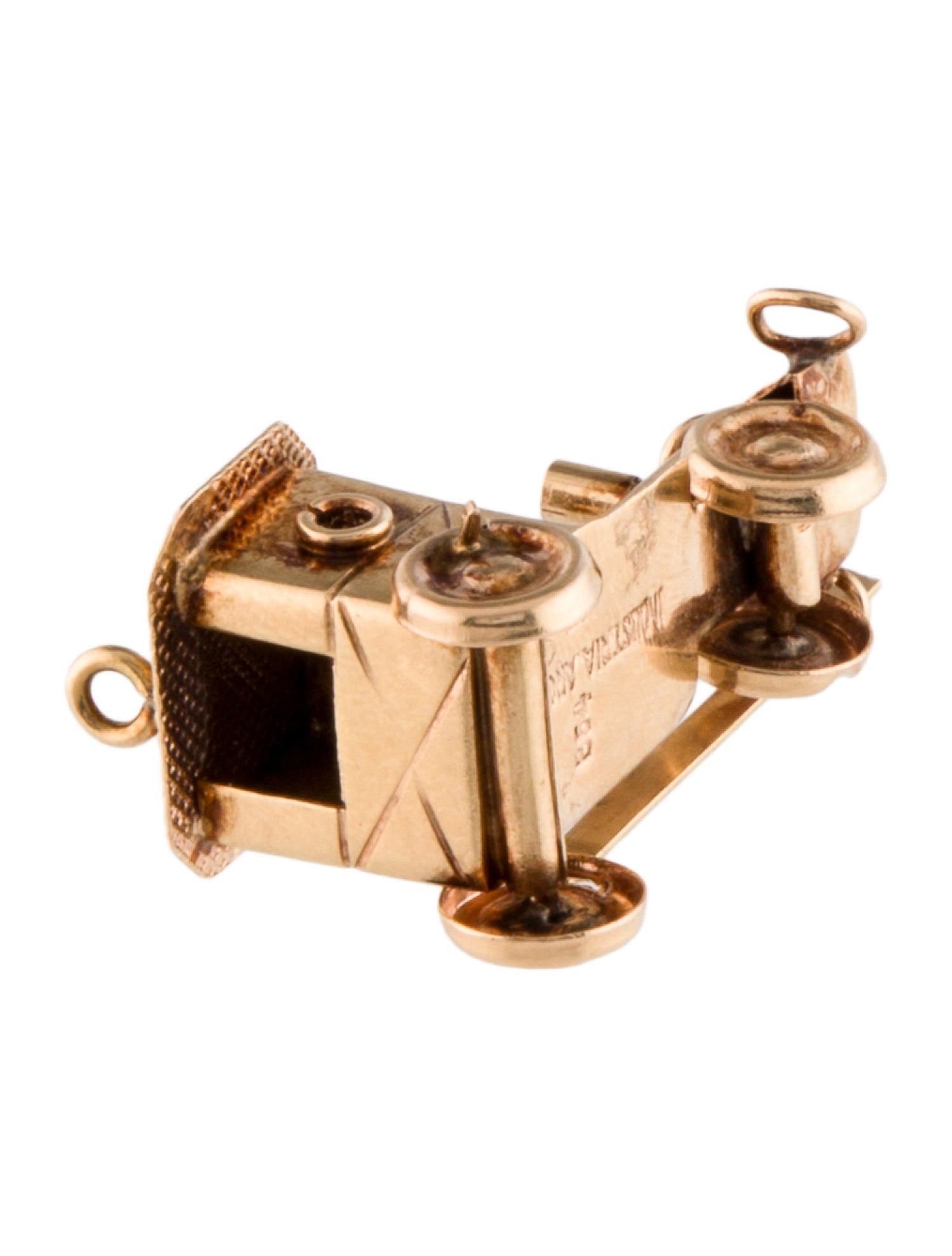 Pendant 18K Locomotive Train Charm