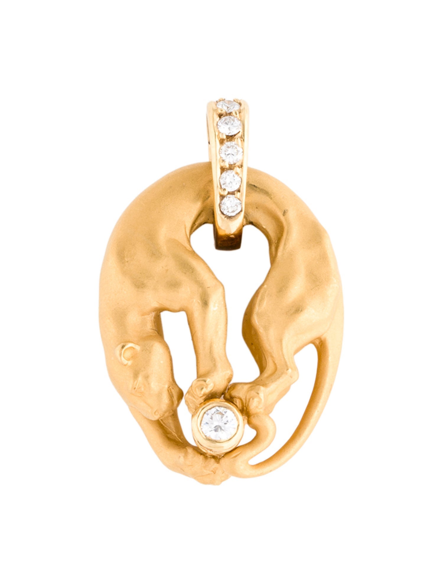 Pendant 18K Diamond Panther Pendant