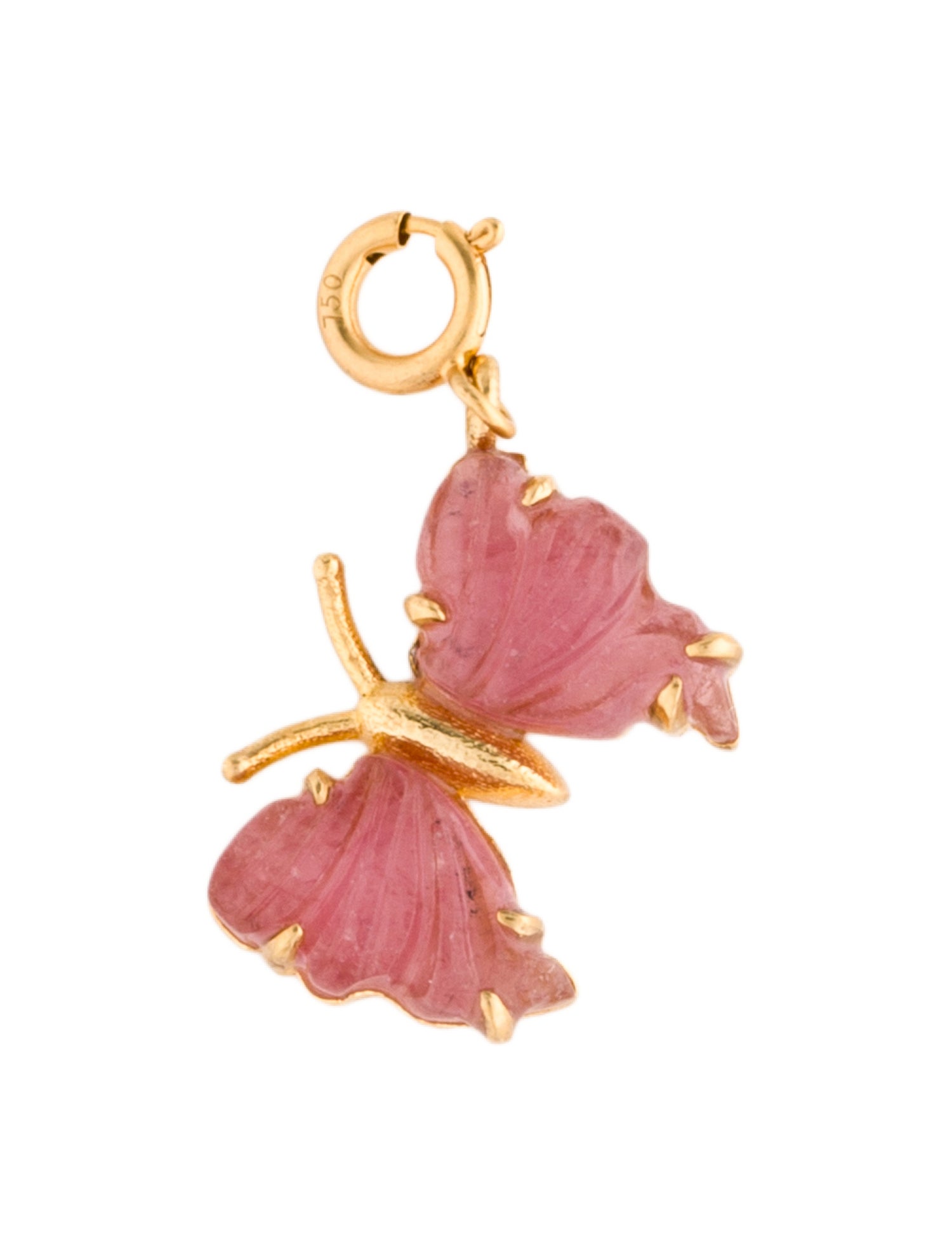 Pendant 18K Tourmaline Butterfly Pendant