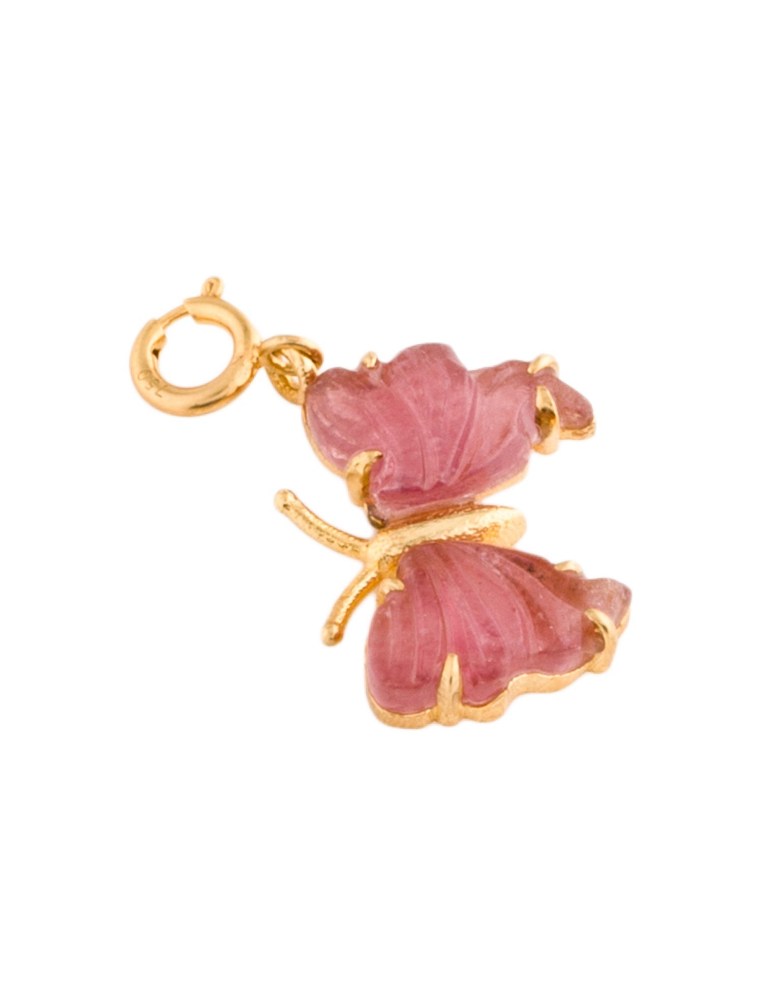 Pendant 18K Tourmaline Butterfly Pendant