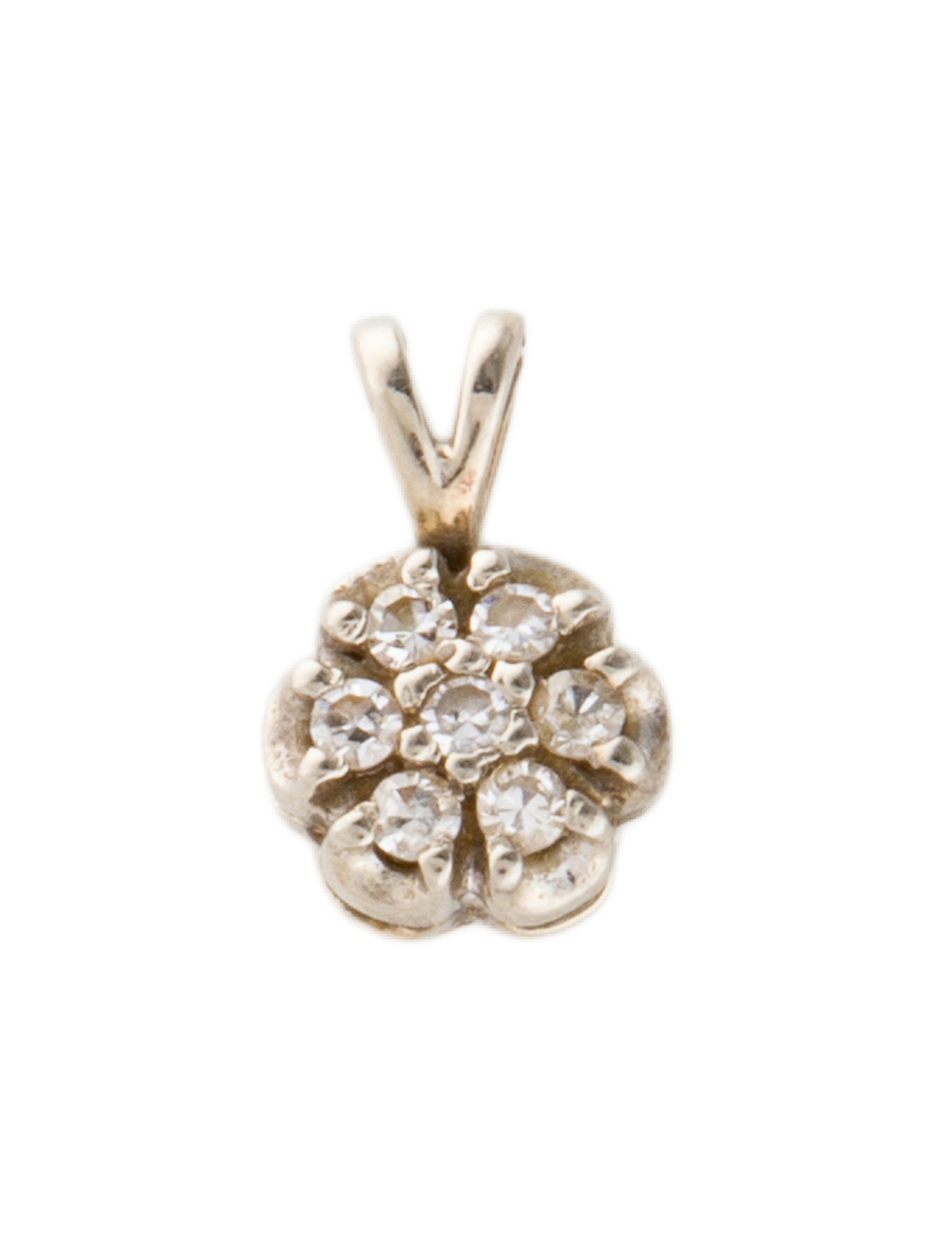 Pendant 14K Diamond Cluster