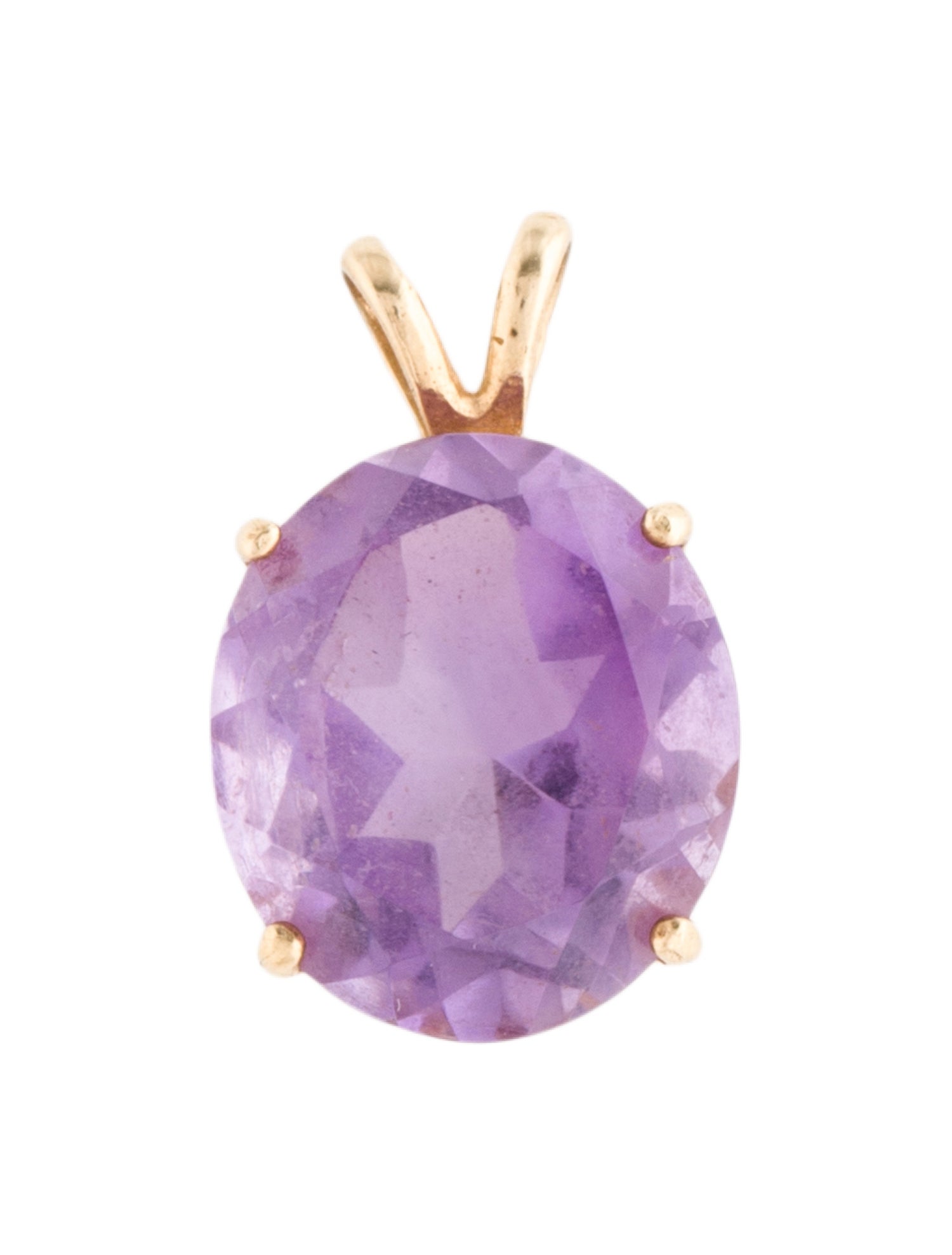 Pendant 14K 7.07ctw Amethyst Pendant