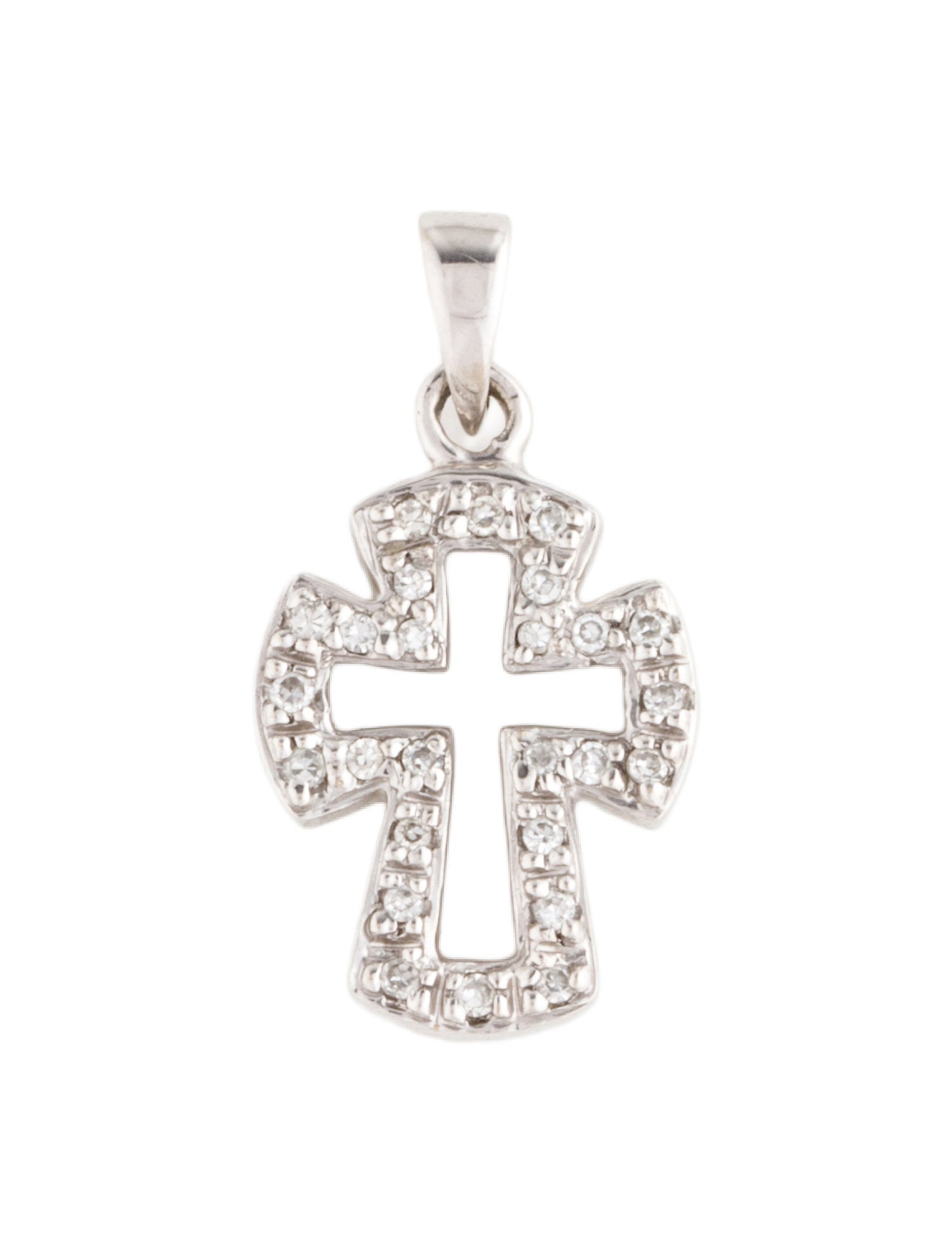 Pendant 14K Diamond Cross Pendant
