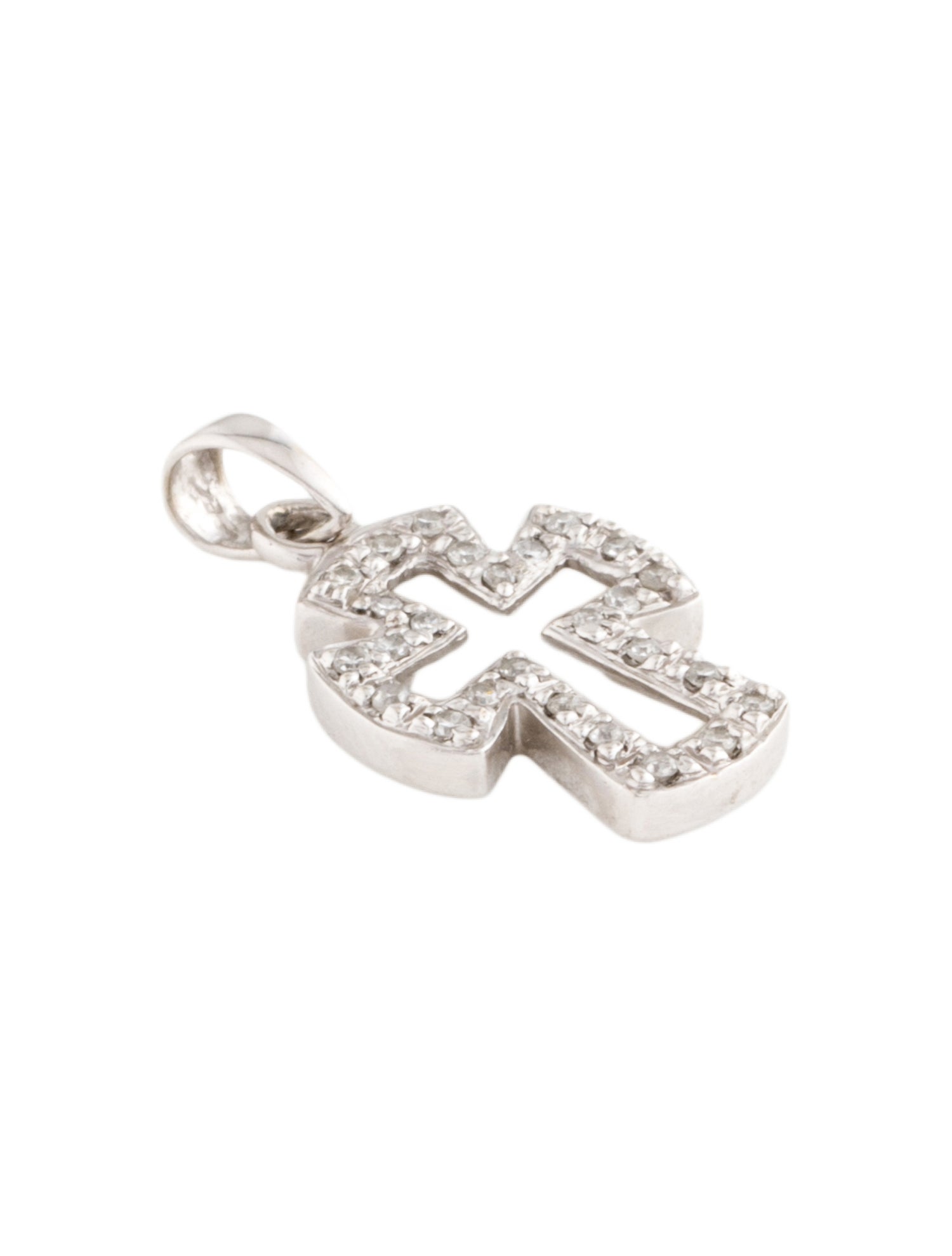 Pendant 14K Diamond Cross Pendant