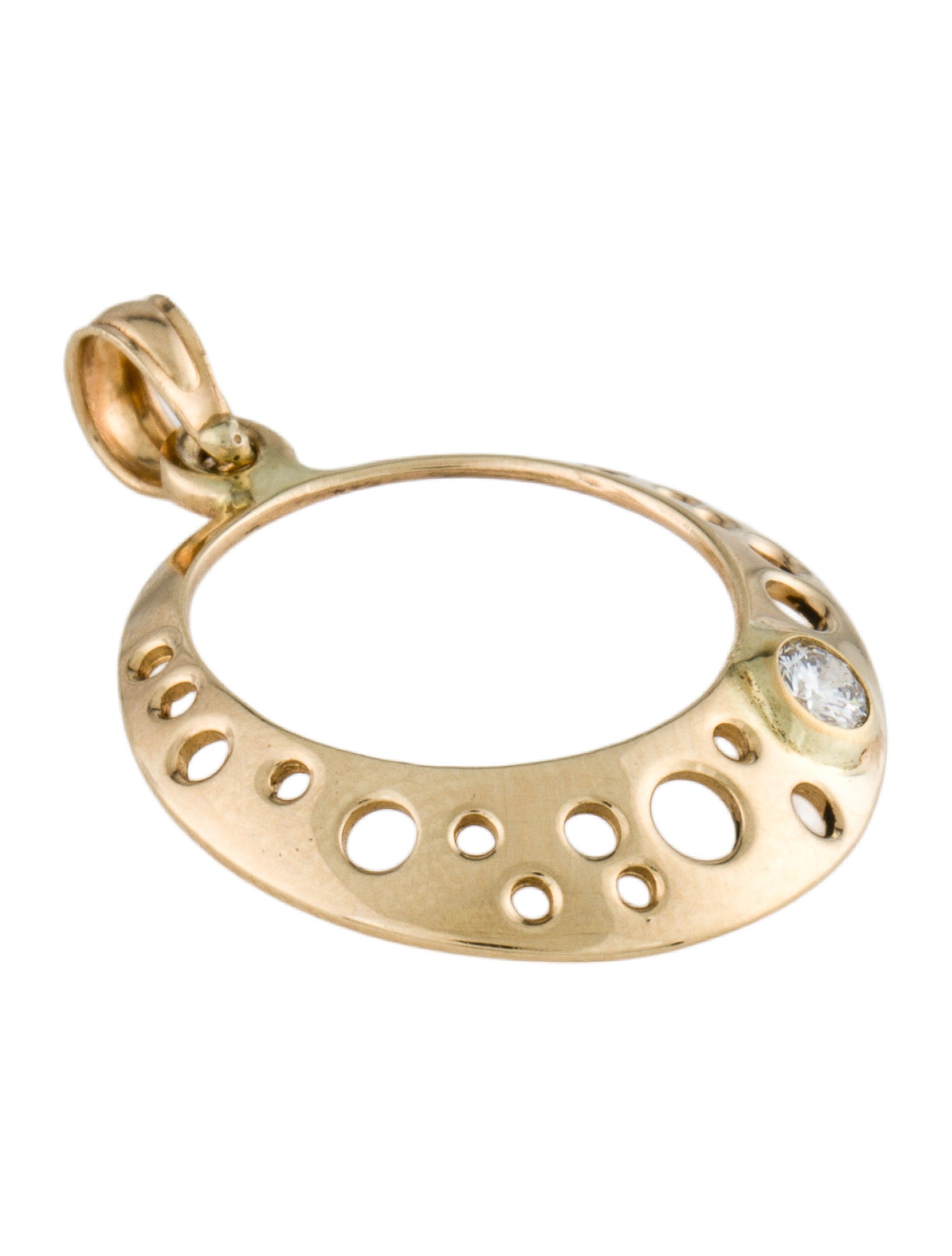 Pendant 14K Diamond Circle