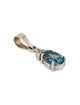 Pendant 18K 1.48ctw Topaz & Diamond Pendant