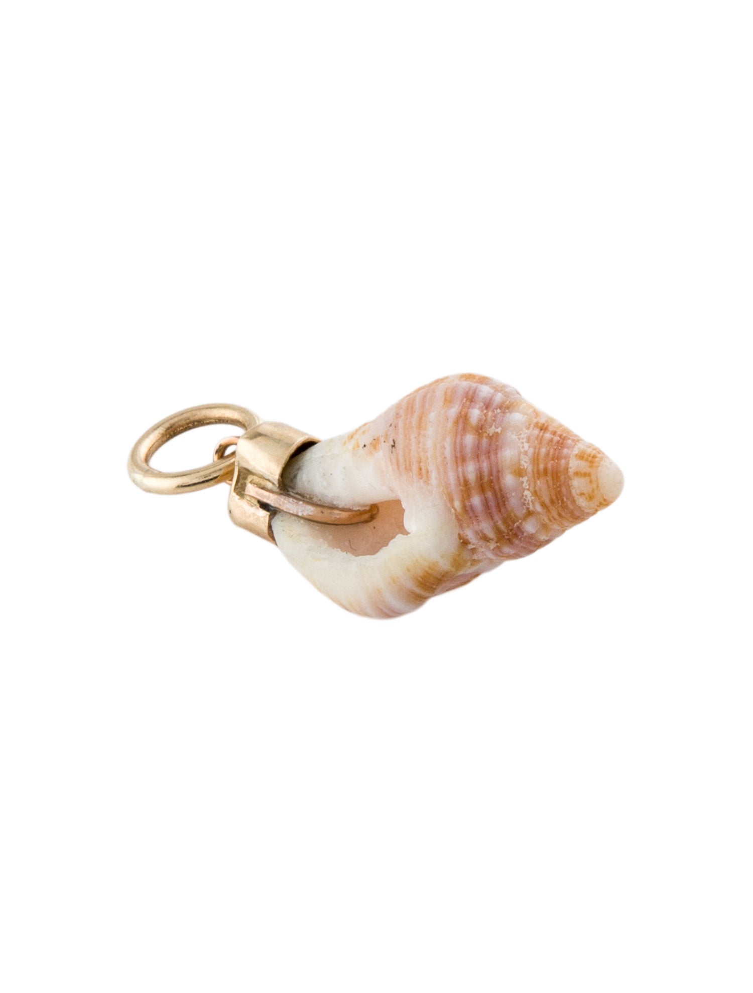 Pendant 14K Shell & Diamond Pendant