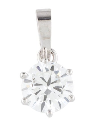 Pendant 14K 3.11ct Lab-Grown DIamond Solitaire Pendant