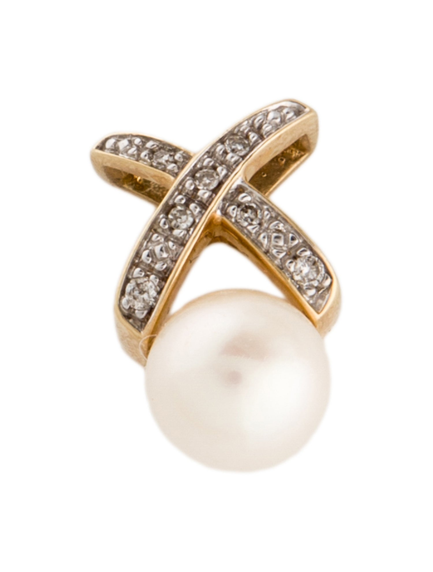 Pendant 14K Pearl & Diamond