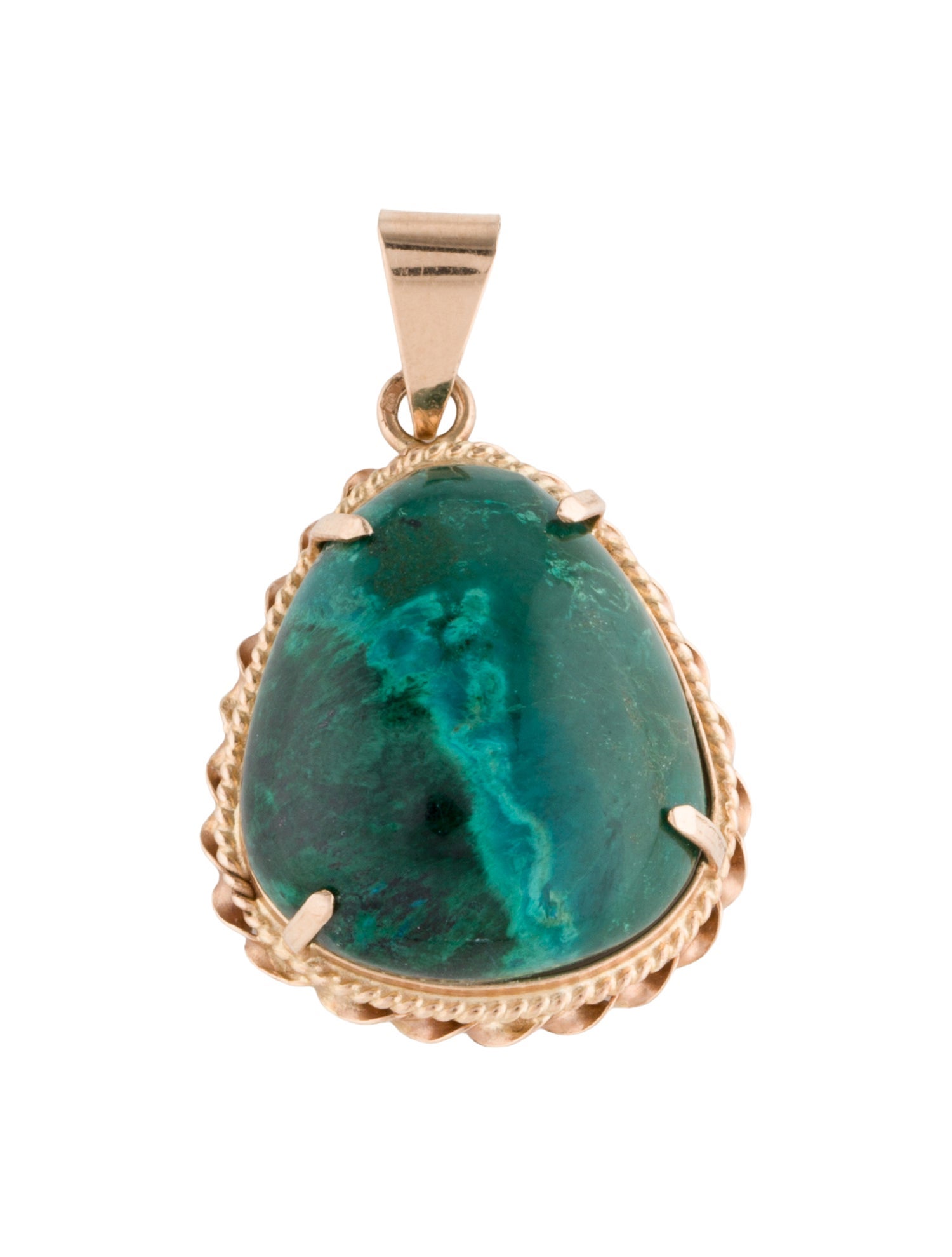 Pendant 14K Azurmalachite