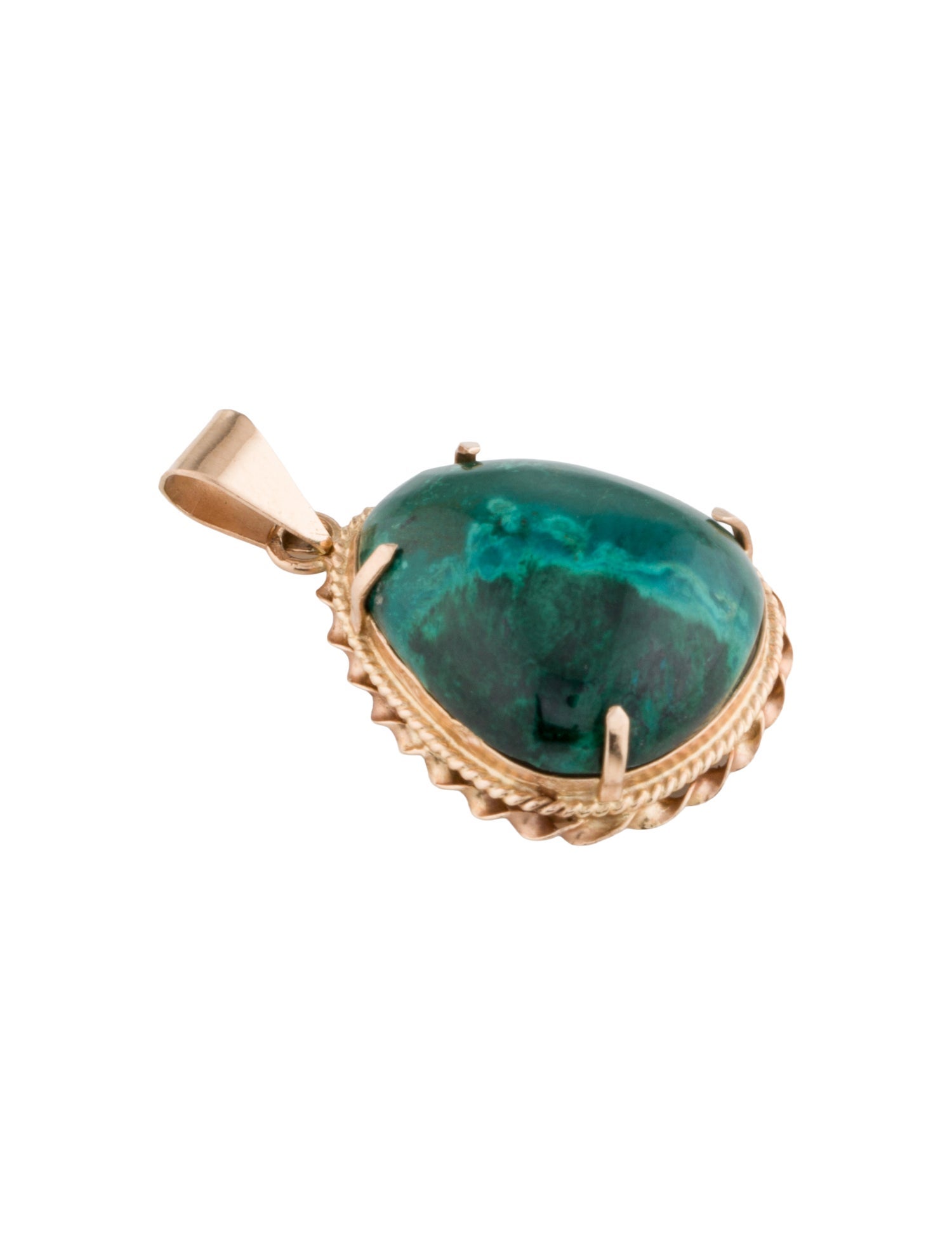 Pendant 14K Azurmalachite