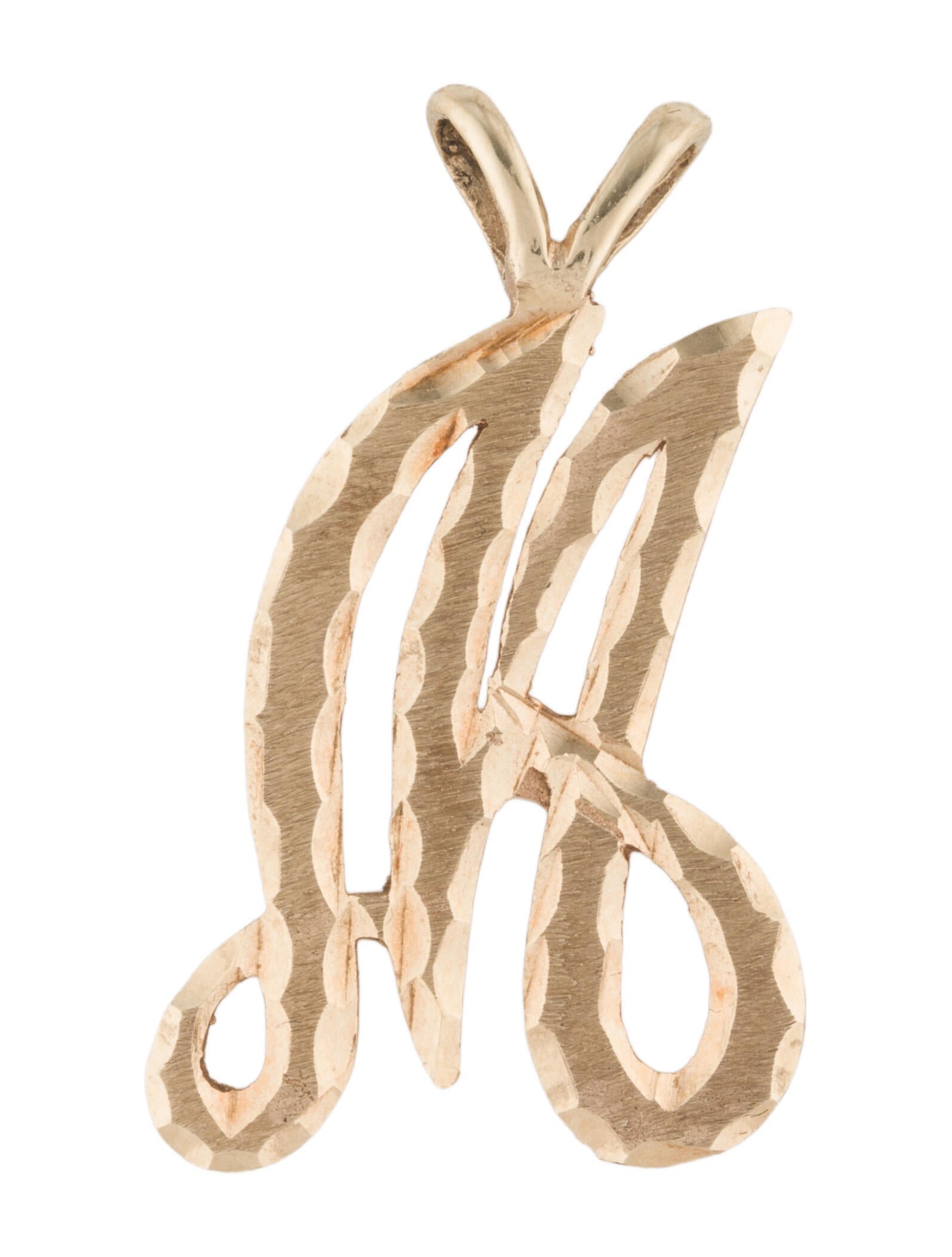 Pendant 14K Letter 'M'