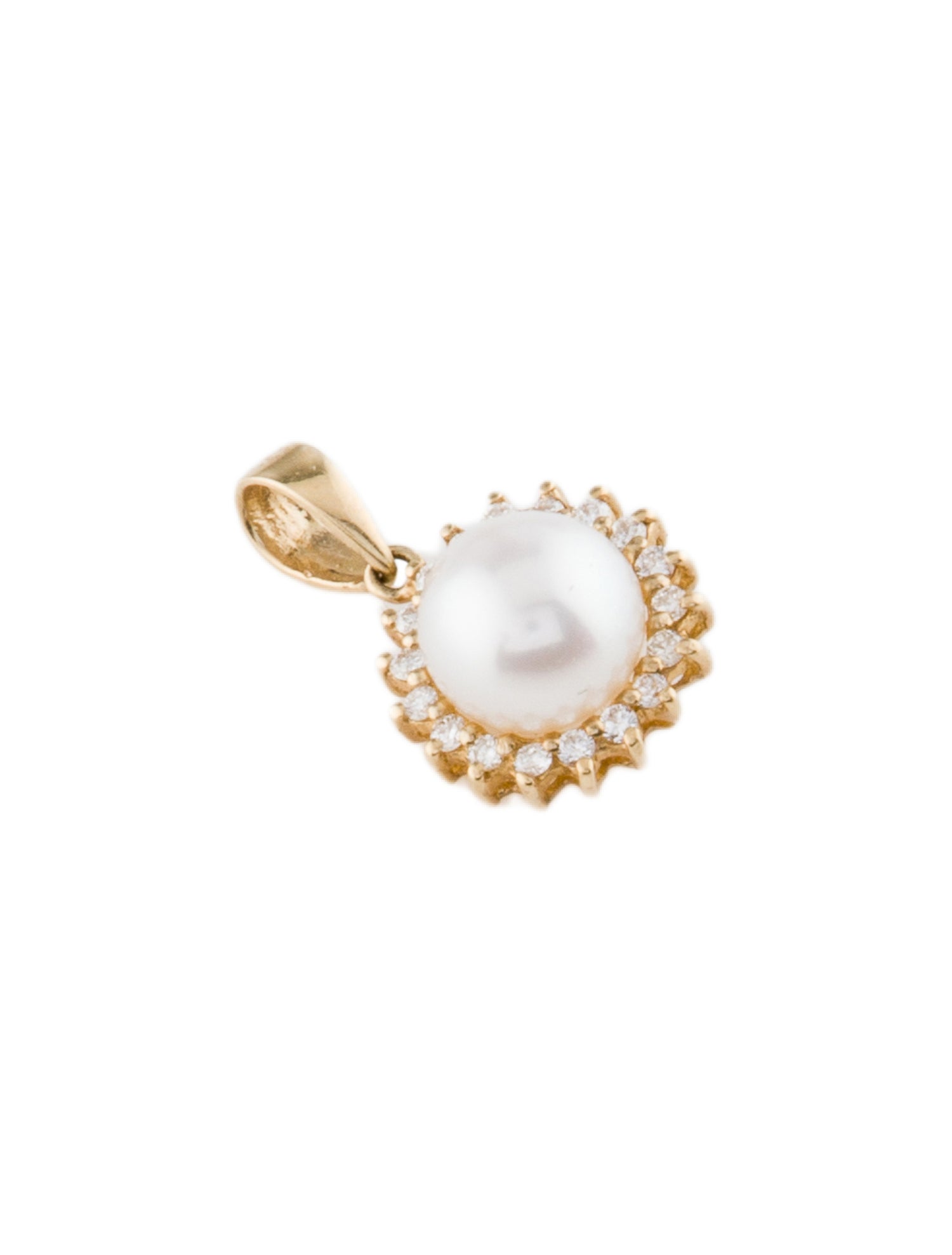 Pendant 14K Pearl & Diamond