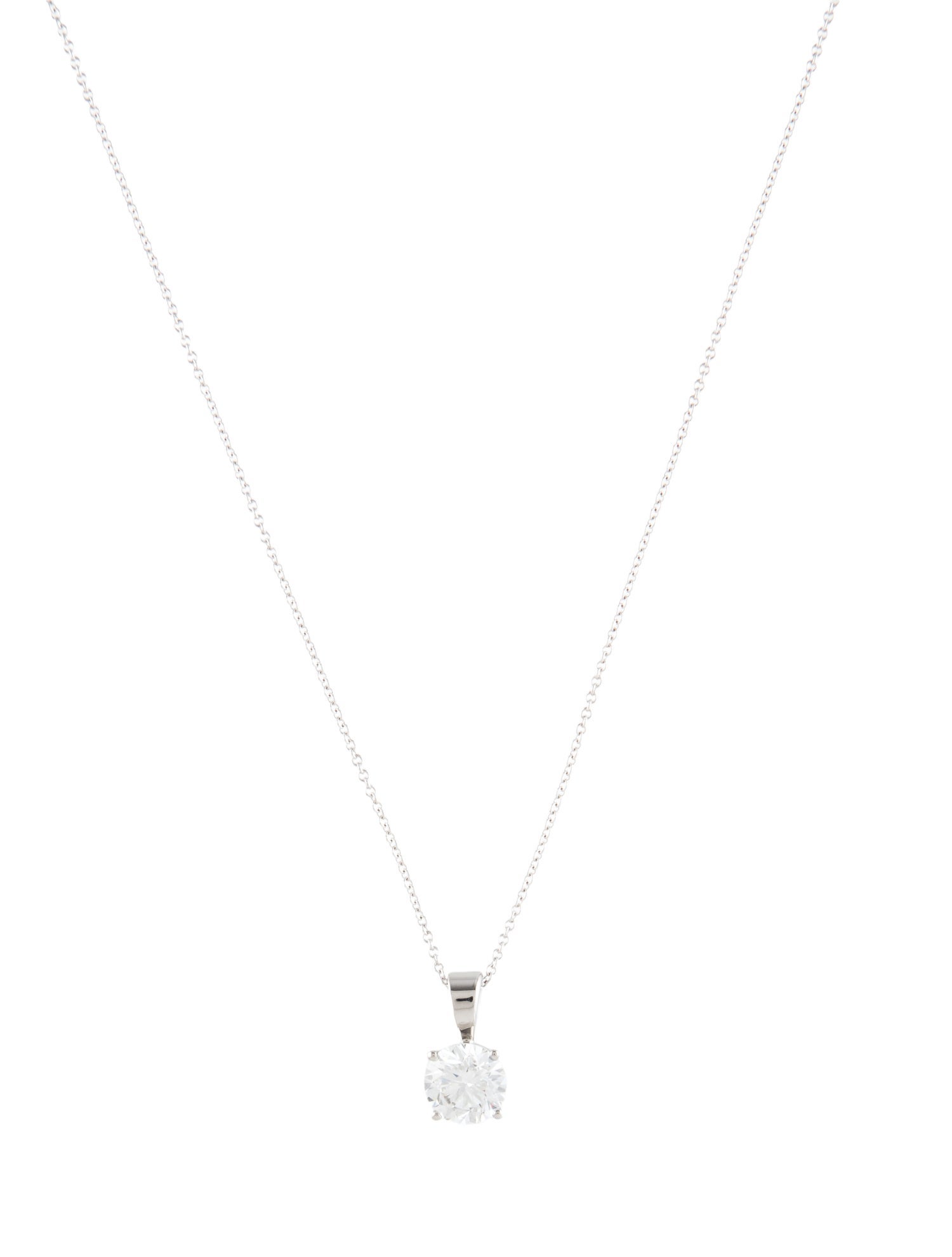 Pendant 14K 1.00ct Lab-Grown Diamond Pendant Necklace