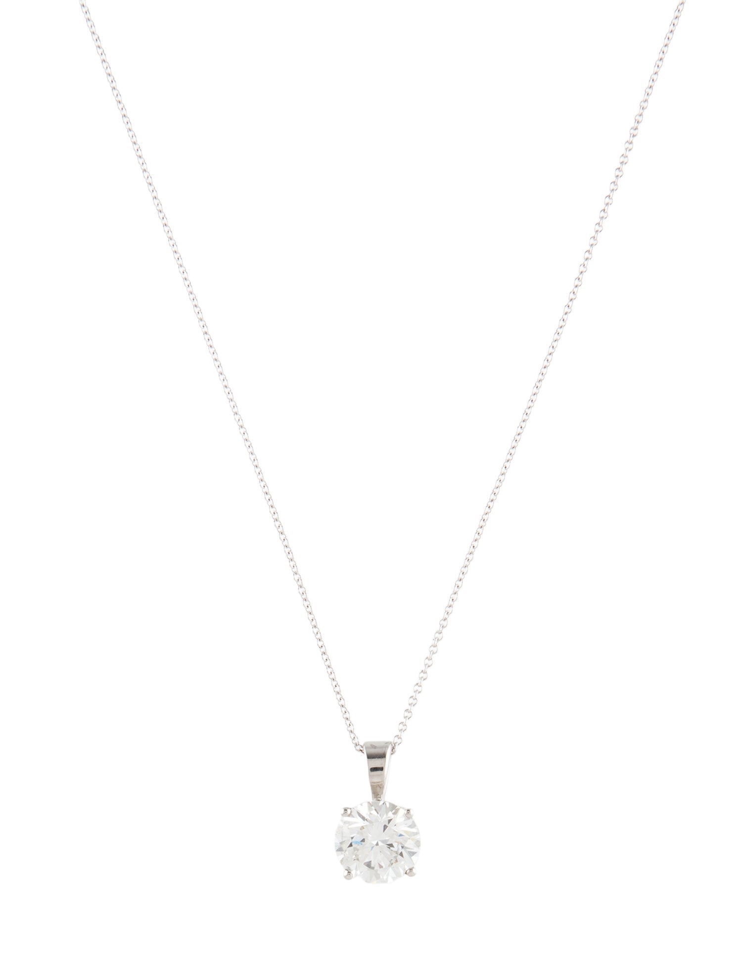 Necklace 14K 1.75ct Lab-Grown Diamond Pendant