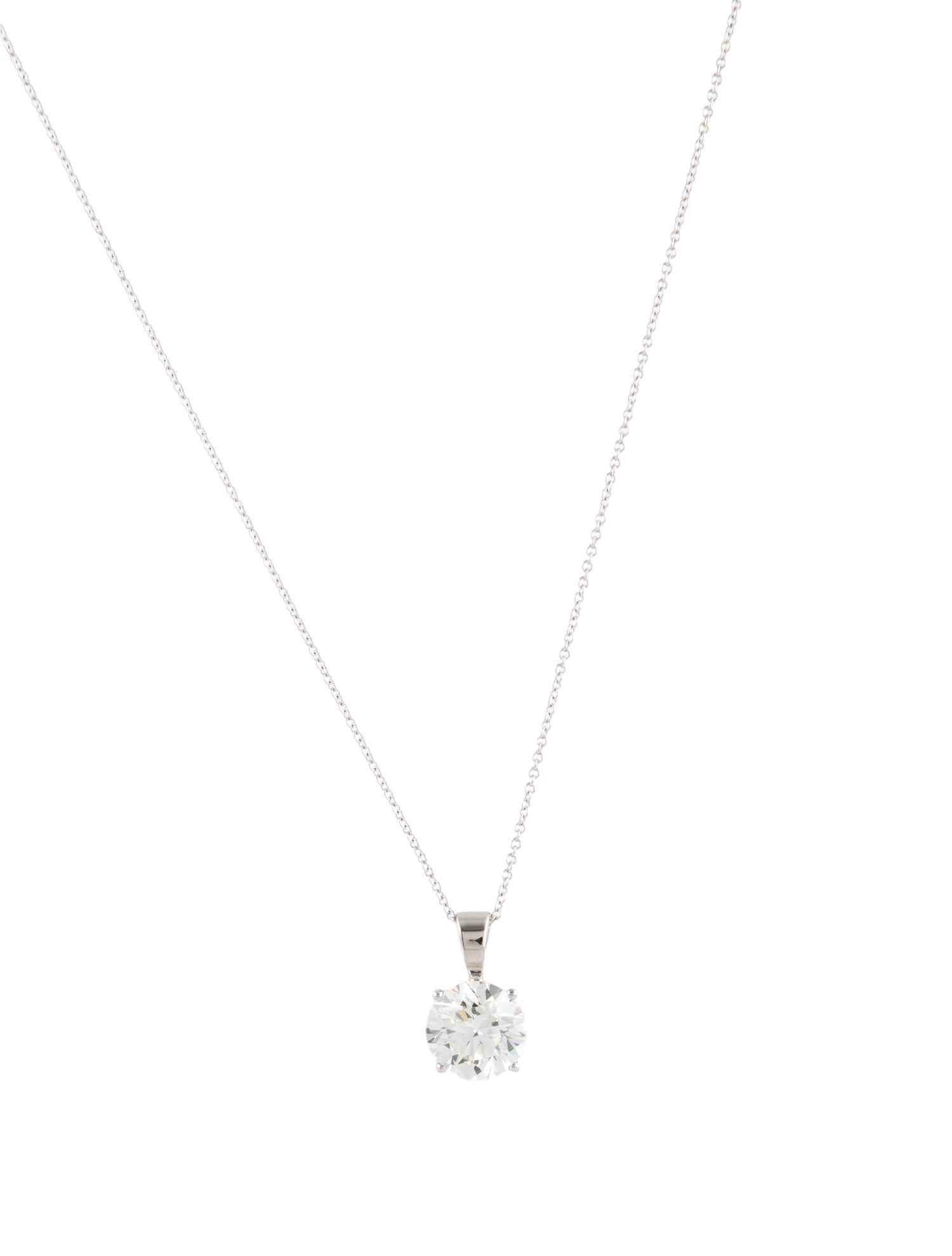 Pendant 14K 2.00ctw Lab-Grown Diamond Pendant Necklace