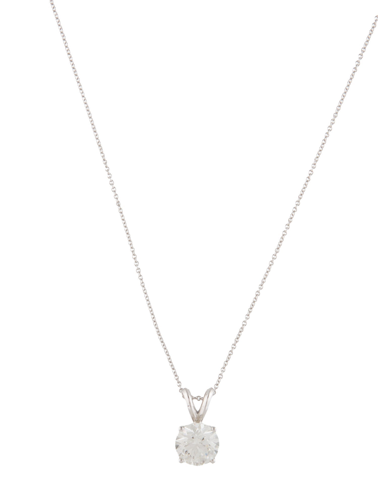 Pendant 14K 1.71ctw Lab-Grown Diamond Pendant Necklace