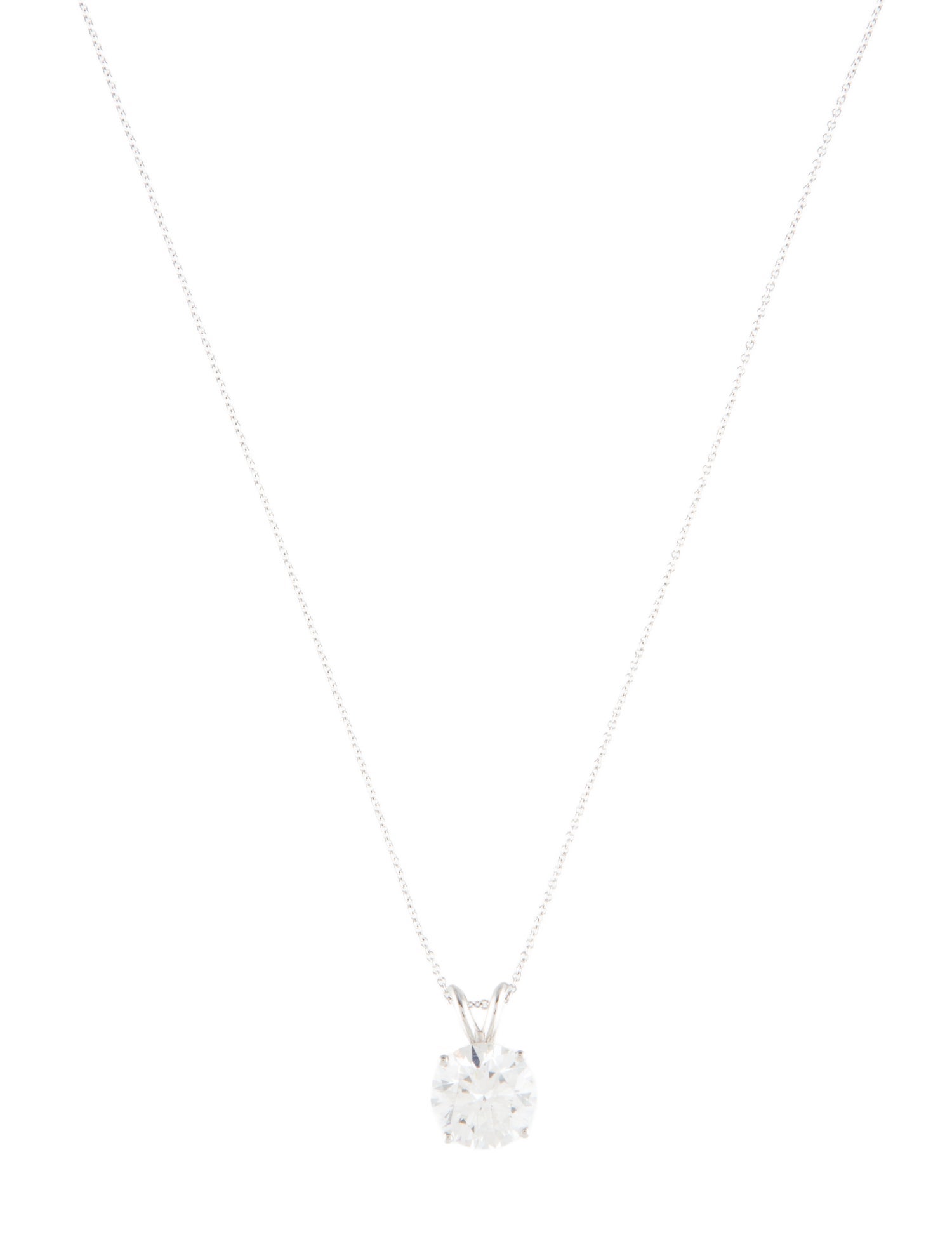 Pendant 14K 3.00ct Lab-Grown Diamond Pendant Necklace