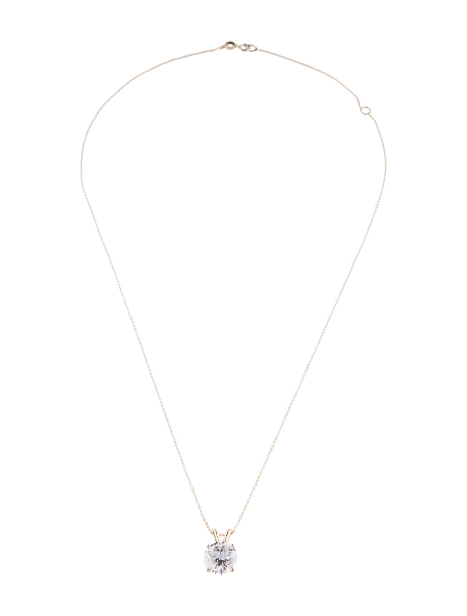 Pendant 14K 3.00ct Lab-Grown Diamond Pendant Necklace