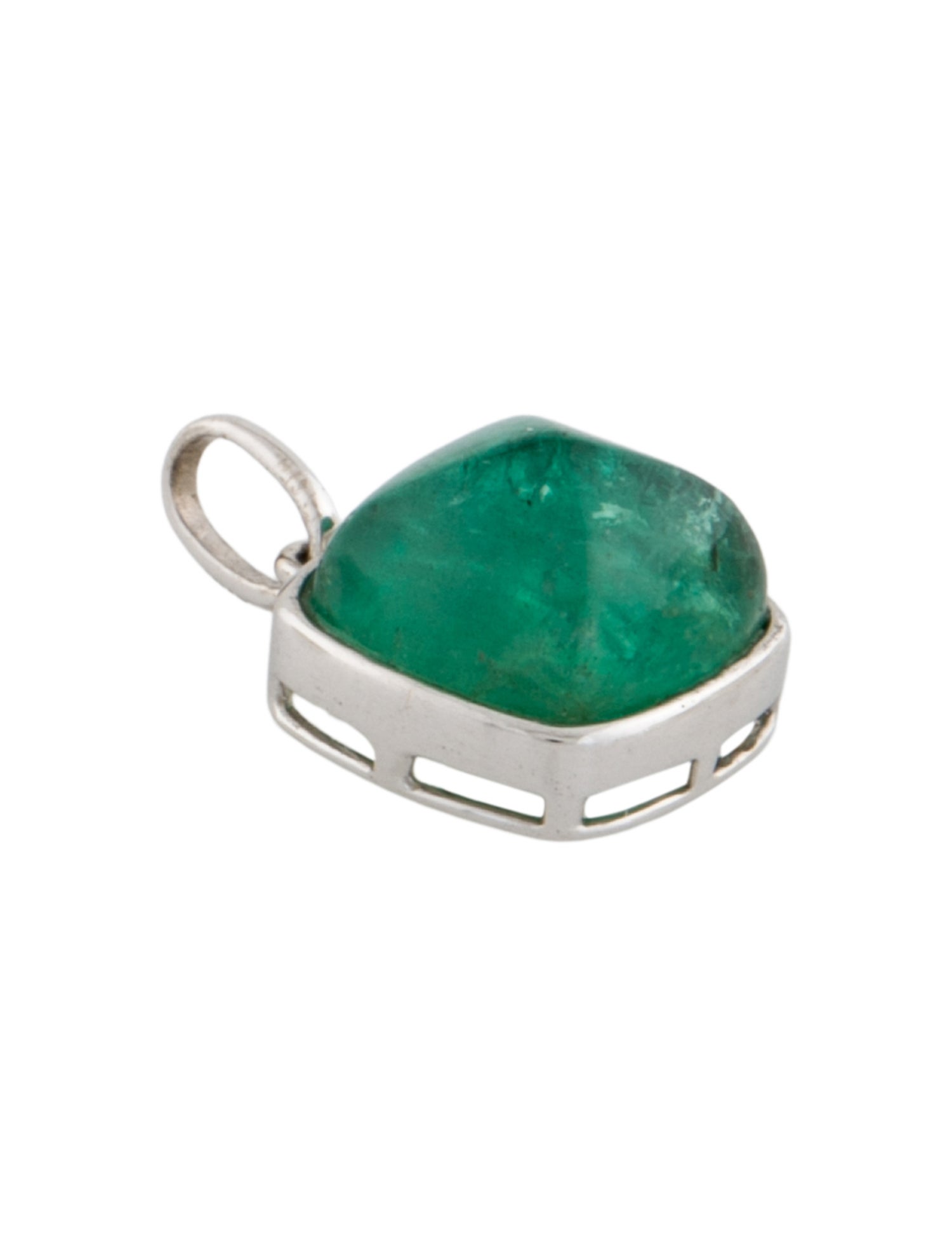 Pendant 18K Emerald Sugarloaf