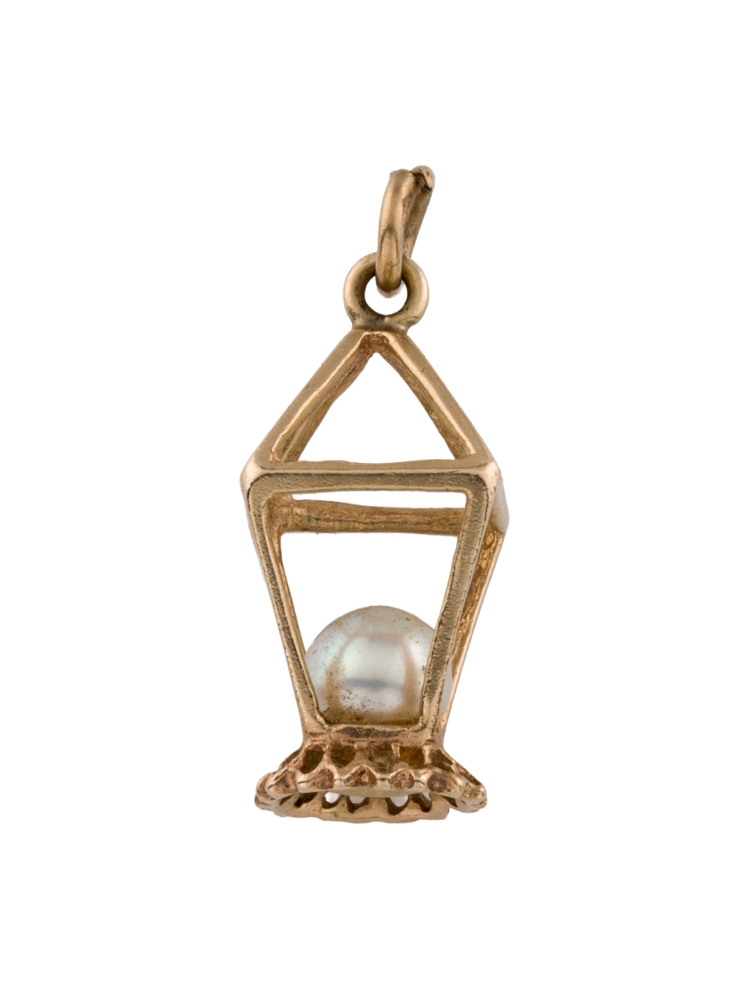 Pendant 14K Pearl Lantern