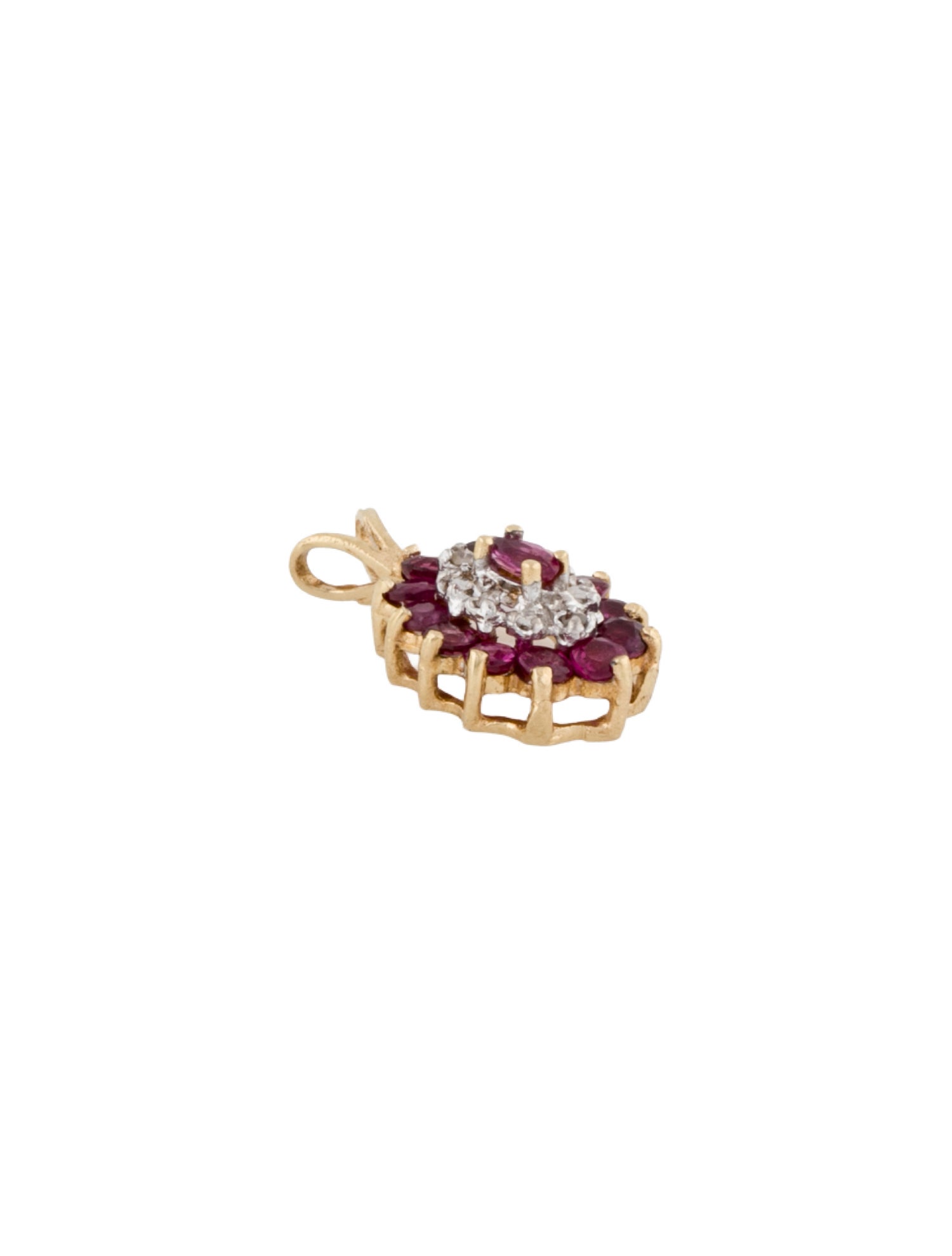 Pendant 14K Ruby & Diamond