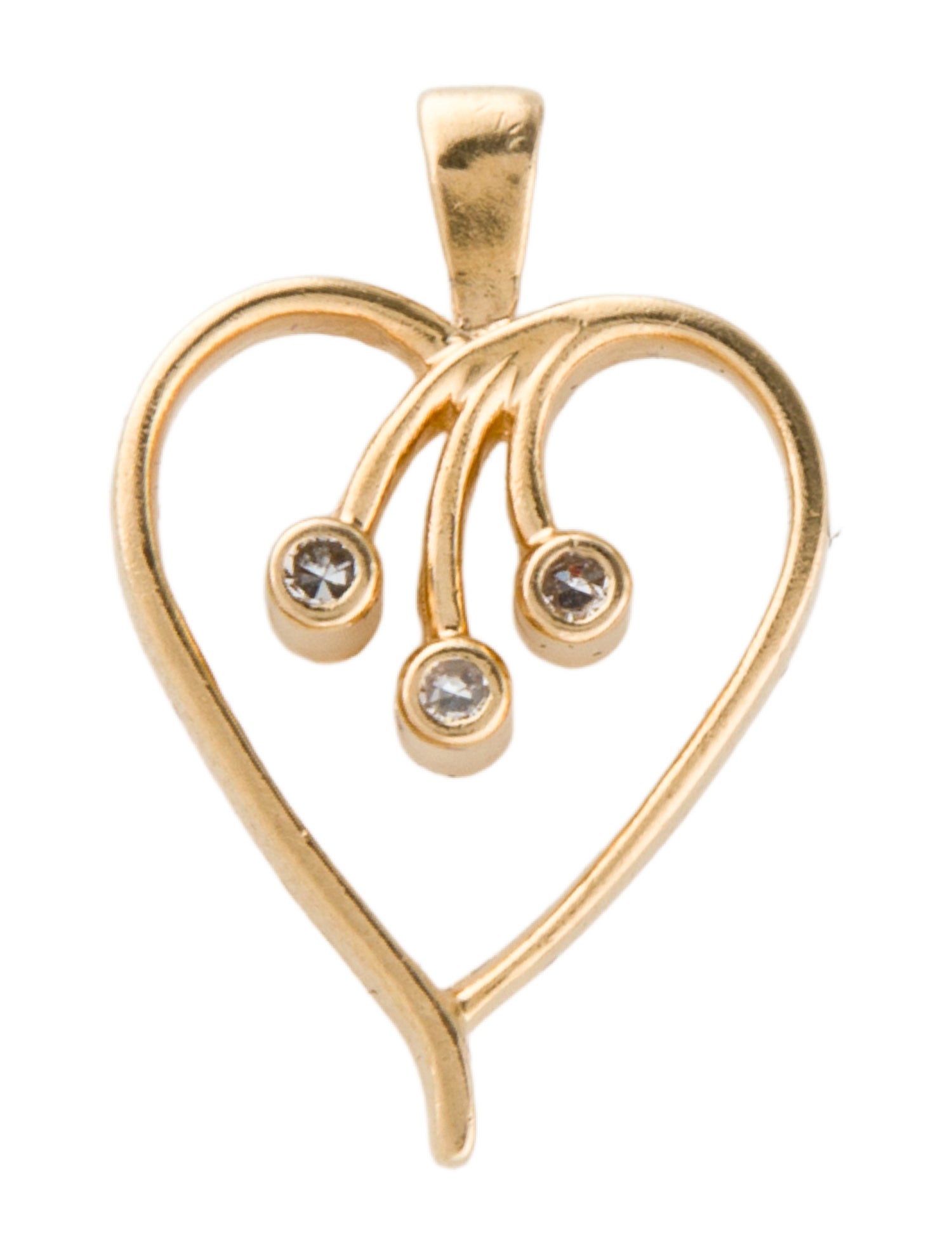 Pendant 14K Diamond Heart