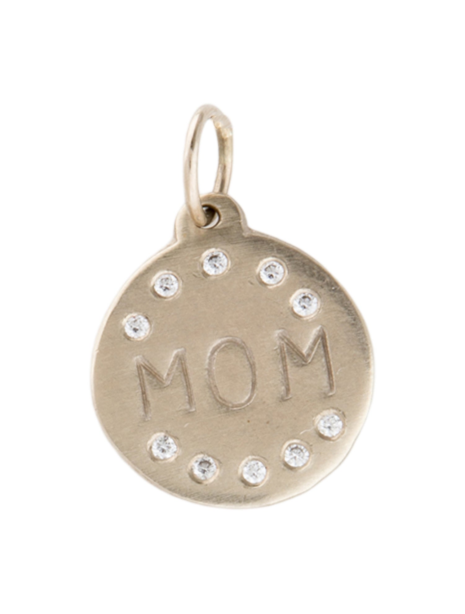 Pendant 14K Diamond 'Mom' Pendant